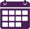 hero.A purple calendar